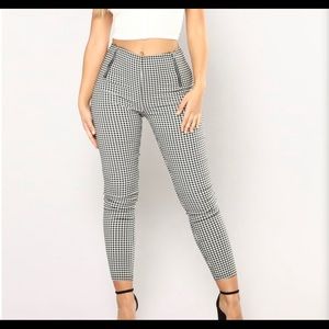 Pull on Checkered Pants